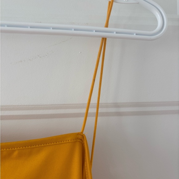 SHEIN Mustard Yellow Twist Front Midi Dress XL - Picture 2 of 5